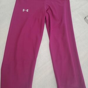 Under Armour Womens Magenta Heat Gear Leggings Size Medium